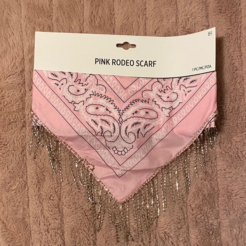 Scarf with Silver Accents
